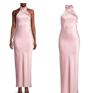 Ramy Brook Tatianna Pink Halter Neck Dress